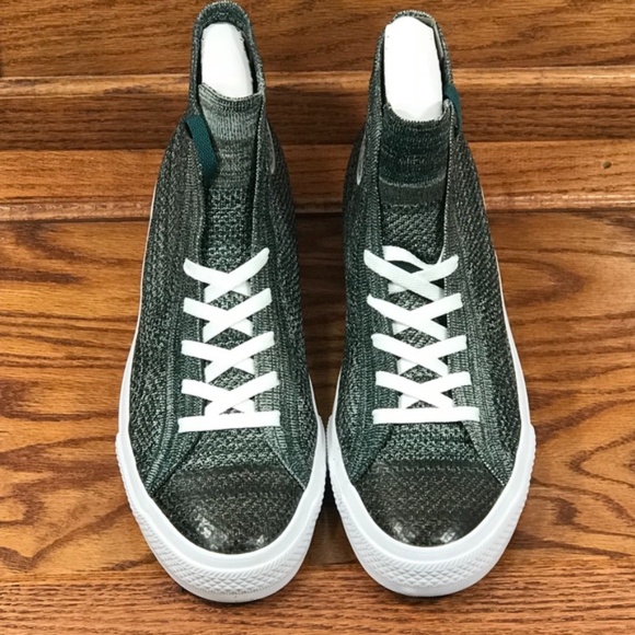 Converse CTAS‎ Hi Dark Atomic Teal Igloo White Shoes - Picture 2 of 6